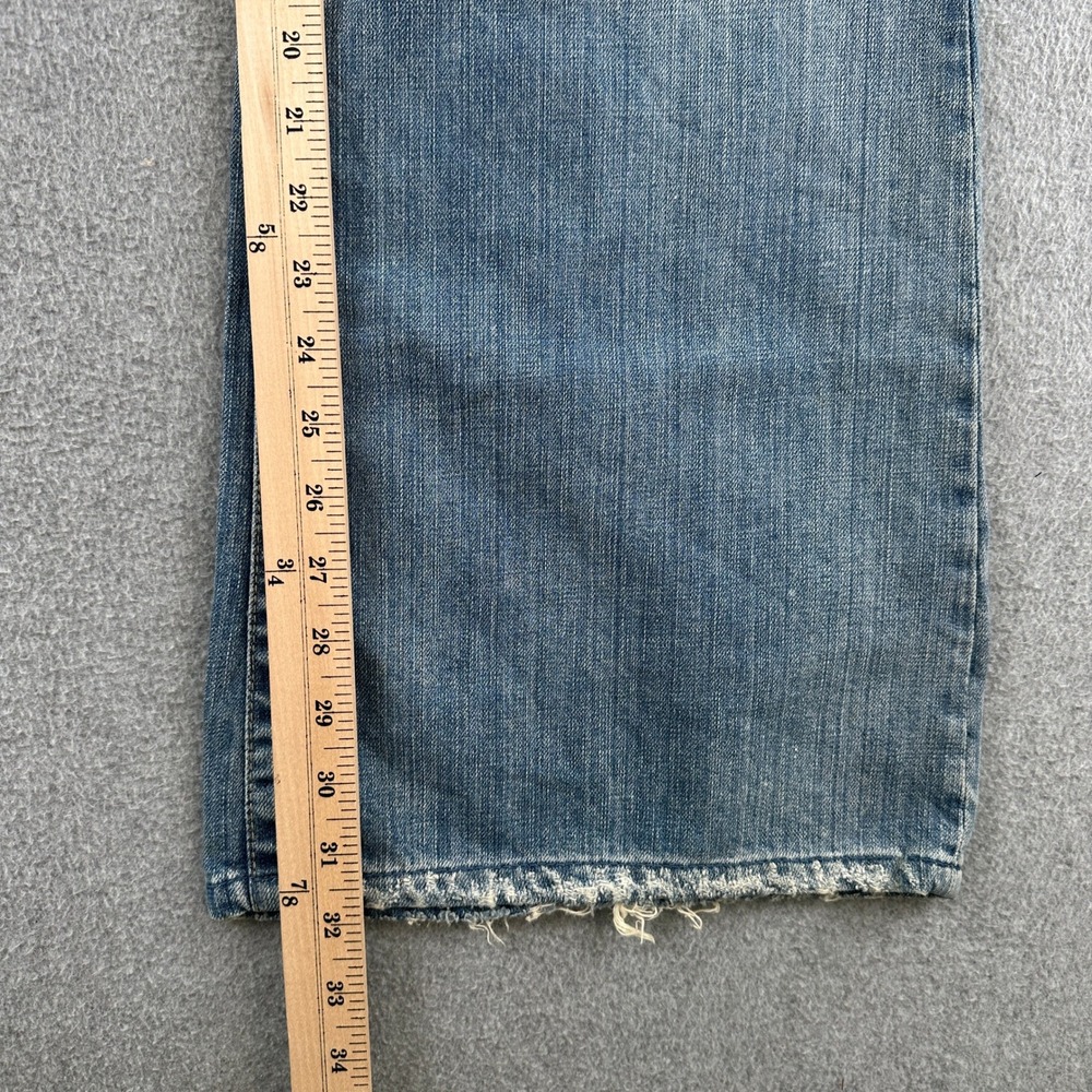 NWT American Eagle Jeans Women 14 Boyfriend Distressed Low Rise Wide Leg Flare - Picture 12 of 13